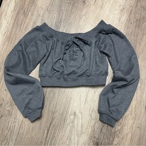 Fashion Nova Crop Top Sweatshirt